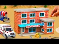DIY Mini Tractor Builds a Strong Brick and Concrete Modern Hospital for Many Patients and Doctors