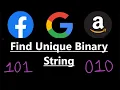 Find Unique Binary String - Leetcode Weekly Contest 1980