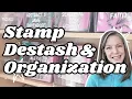 Destashing Organizing My Clear Stamp Collection Craft Room Declutter With Me