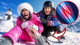 FUI CONHECER A NEVE E ME MACHUQUEI MUITO! *fui pro hospital?