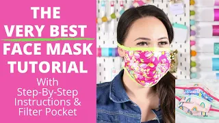 DIY Best Fabric Face Mask Step-by-Step Tutorial for Beginners | Sweet Red Poppy