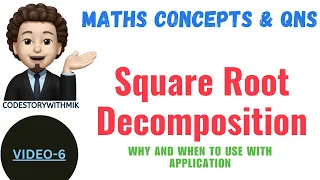Square Root Decomposition Made Easy Range Query Detailed Full Intuition codestorywithMIK