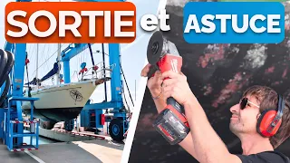 Sortie d’eau du bateau , une super technique et visite de AIGUES MORTES !! ( voilier Coraille II  )