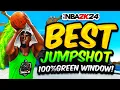 BEST JUMPSHOTS in NBA 2K24 for ALL BUILDS 100 GREEN WINDOW FASTEST JUMPSHOT SHOOTING SECRETS