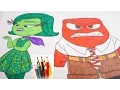 INSIDE OUT Coloring Pages For Kids Larning Art