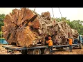 UNBELIEVABLE! This Carpenter Turns a Giant Deformed Log into a Unique Piece of Furniture!