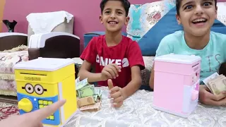 فتحنا اليوم حصالات عبودي ولارا ويوسف 