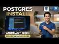 How to Install PostgreSQL on Windows 11 2026 Step-by-Step pgAdmin 4 Setup Guide for Beginners