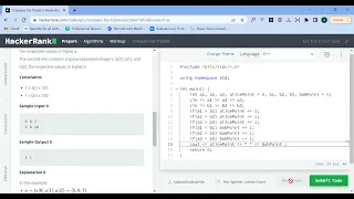 HackerRank Compare the triplets