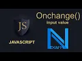 javascript onchange input value