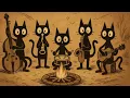 Download Lagu Black Cats by the Bonfire: Deep Bass Jazz for Calm \u0026 Creative Work