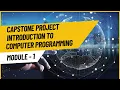 Capstone Project Introduction to Computer Programming Module 1 AlmaBetter