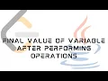 LeetCode 2011 Final Value of Variable After Performing Operations Solution in JAVA
