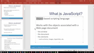 Web Programming 1 - Chapter 14 Lecture