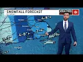 Snow intensity ramps up for some Saturday afternoon
