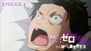 re zero abridged episode 4 re starting life again in an abridged world