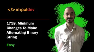 Minimum Changes To Make Alternating Binary String LeetCode 1758 - Python