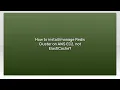 How to Redis Cluster on AWS EC2 not ElastiCache