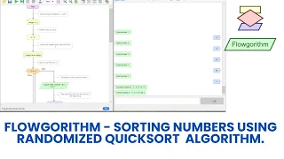 Flowgorithm - Sorting Numbers using Randomized QuickSort algorithm