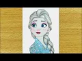 Queen Elsa Drawing - How to draw Disney Princess Elsa in very easy way Step by step drawing