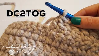 How to Double Crochet 2 Together dc2tog Double Crochet Decrease