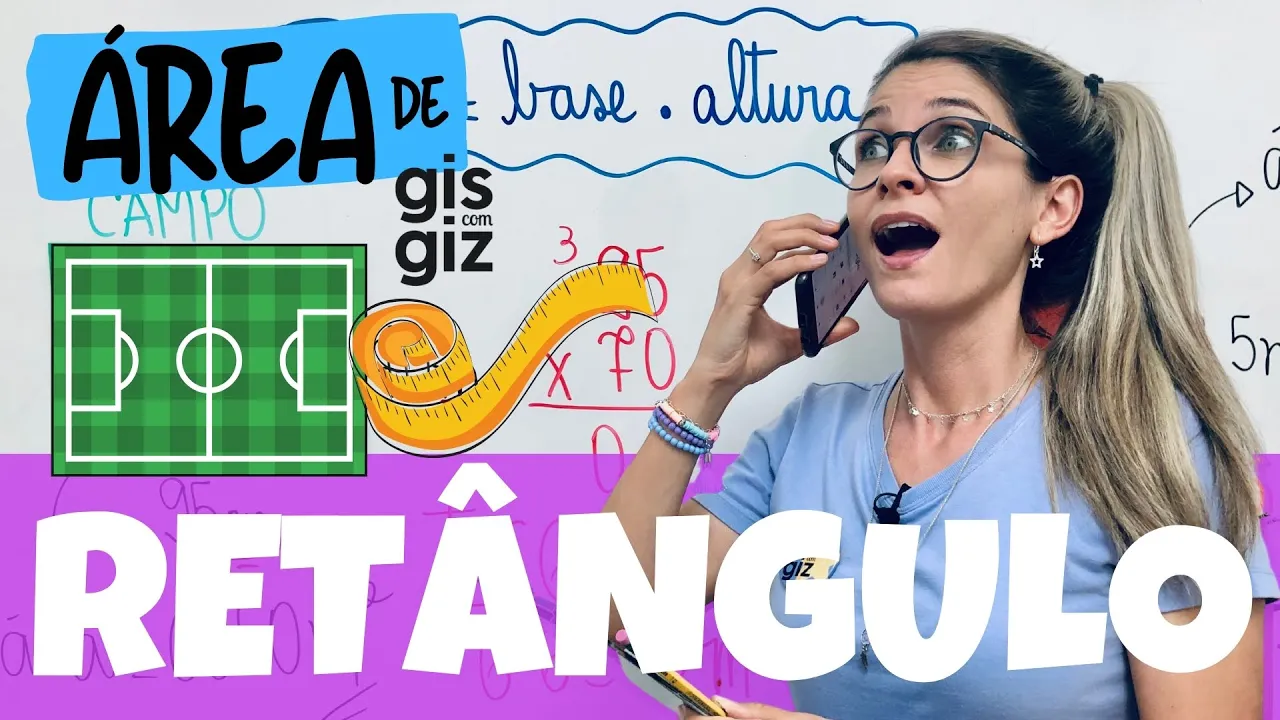 ÁREA DO RETÂNGULO | ÁREA DE FIGURAS PLANAS | MATEMÁTICA | \Prof. Gis/