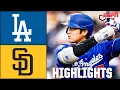 Los Angeles Dodgers vs San Diego Padres Full Game Highlights ESPN MLB