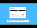 Age Calculator With HTML CSS JS Complete Code