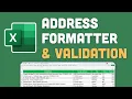 Clean Format Validate Any Address in Excel With 1 Click