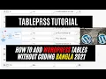 TablePress Tutorial how to Add WordPress Tables Without Coding Bangla 2021