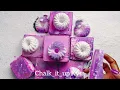 Pastel lilac fresh pleasantly crunchy blocks with crunchy reforms