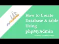How to create Database and table in phpmyadmin Registration form Part 2 create table in xampp server