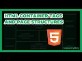 HTML Container Tags and Page Structures Learn HTML 06