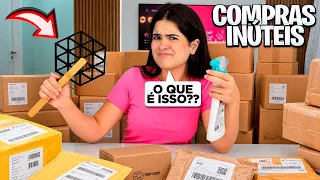 AVALIANDO AS COMPRAS INÚTEIS DA MINHA MÃE! 
