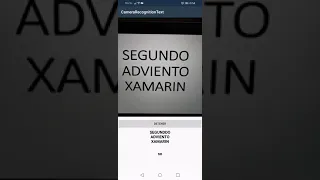 Demo Text Recognition Xamarin Android