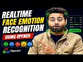Realtime Face Emotion Recognition OpenCV Computer Vision Emotion Detection using OpenCV Python