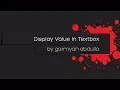 PHP lesson - Display Value In Textbox Using php and html