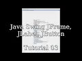Java Swing JFrame BoxLayoutAxis JLabel JButton Tutorial 03