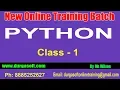 Python Tutorial Online Training Class - 1 by Wilson