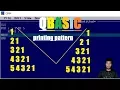 QBASIC Pattern Printing 1 21 321 4321 54321