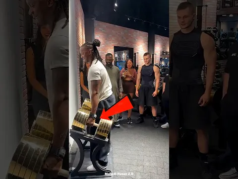 He Used His Brain to Lift a 300KG Dumbbell! 😱💪 #Shorts