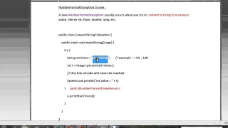 NUMBERFORMATEXCEPTION IN JAVA