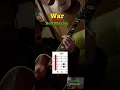 Download Lagu War  intro Bob Marley tab \u0026 chords guitar cover ボブマーリー ギター カバー タブ コード 弾き語り #shorts