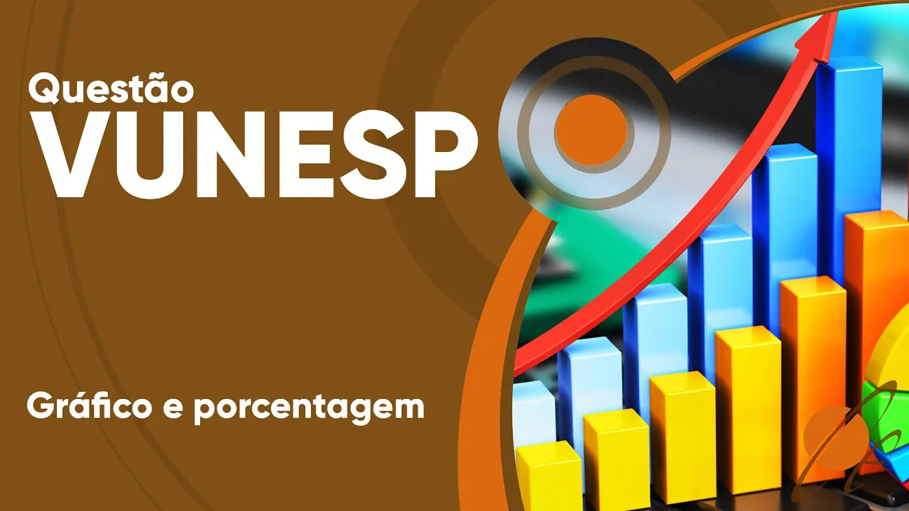 VUNESP 2019 - Gráfico e porcentagem (questão resolvida) - P. M. de Monte Alto