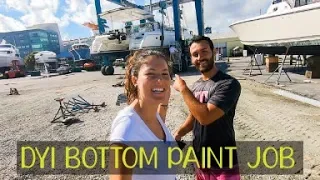 DIY Boat Bottom Paint Job | Sailing Squall & Sailboat Work On a Budget Ep. 7