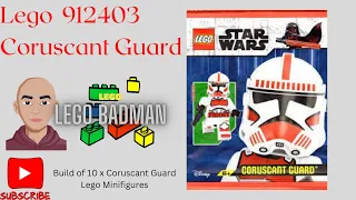 Lego 912403 Star Wars Coruscant Guard short FULL BUILD x 10 #lego #legominifigures #legostarwars
