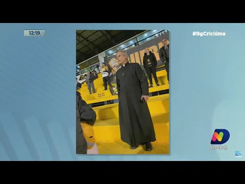 Ney Lopes: padre de batina chama a atenção na vitória do Tigre