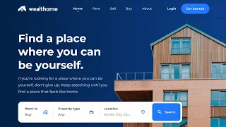 Real Estate Website Design Using HTML CSS JavaScript Free Source Code