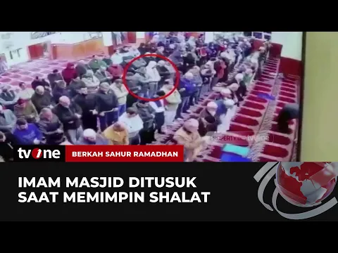 Aksi Penusukan Imam Masjid Terekam CCTV