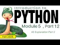 Python Fall 2025 Module 5-12 A5 Explanation Part 2